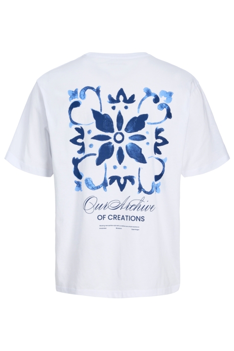 Jack & Jones witte heren t-shirt | Achteraanzicht