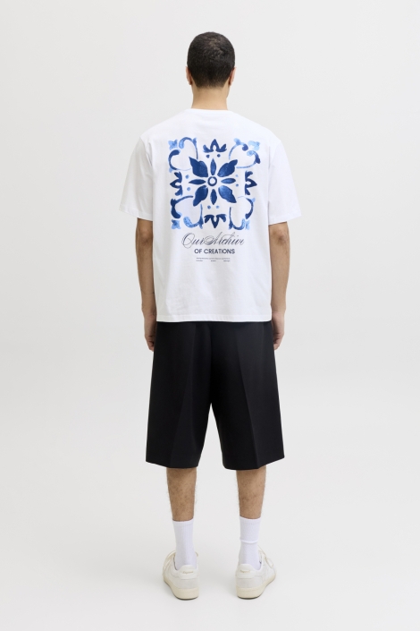 Jack & Jones witte heren t-shirt | Model