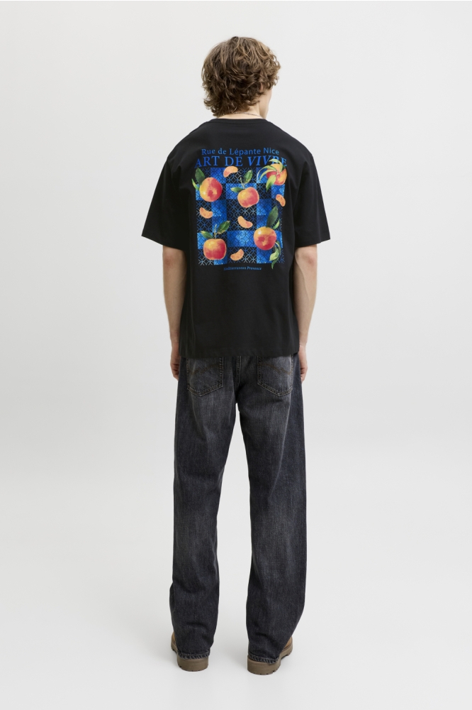 Jack & Jones zwarte heren t-shirt | Model