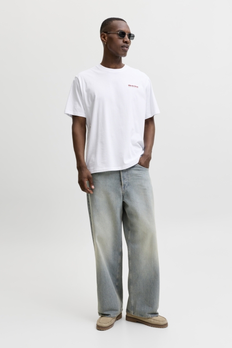 Jack & Jones witte heren t-shirt | Model