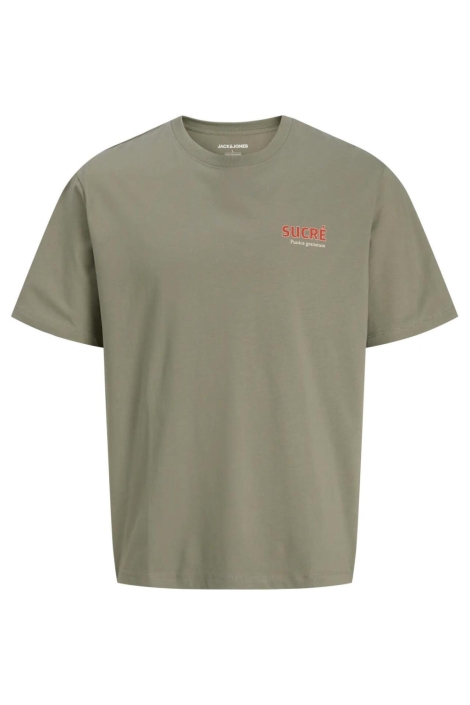 Jack & Jones groene heren t-shirt | Vooraanzicht