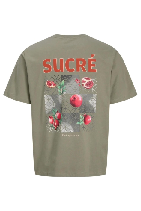 Jack & Jones groene heren t-shirt | Achteraanzicht