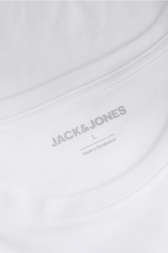 Jack & Jones witte heren t-shirt | Close up