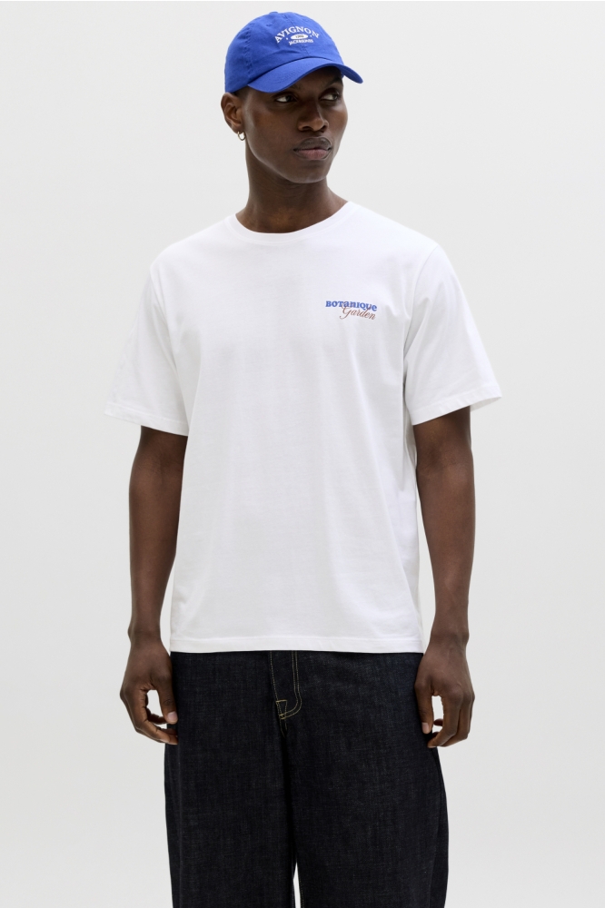 Jack & Jones witte heren t-shirt | Model vooraanzicht