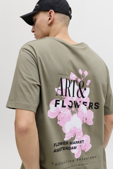Jack & Jones T-shirt JJBALI TEE SS CREW NECK 12288091 VETIVER