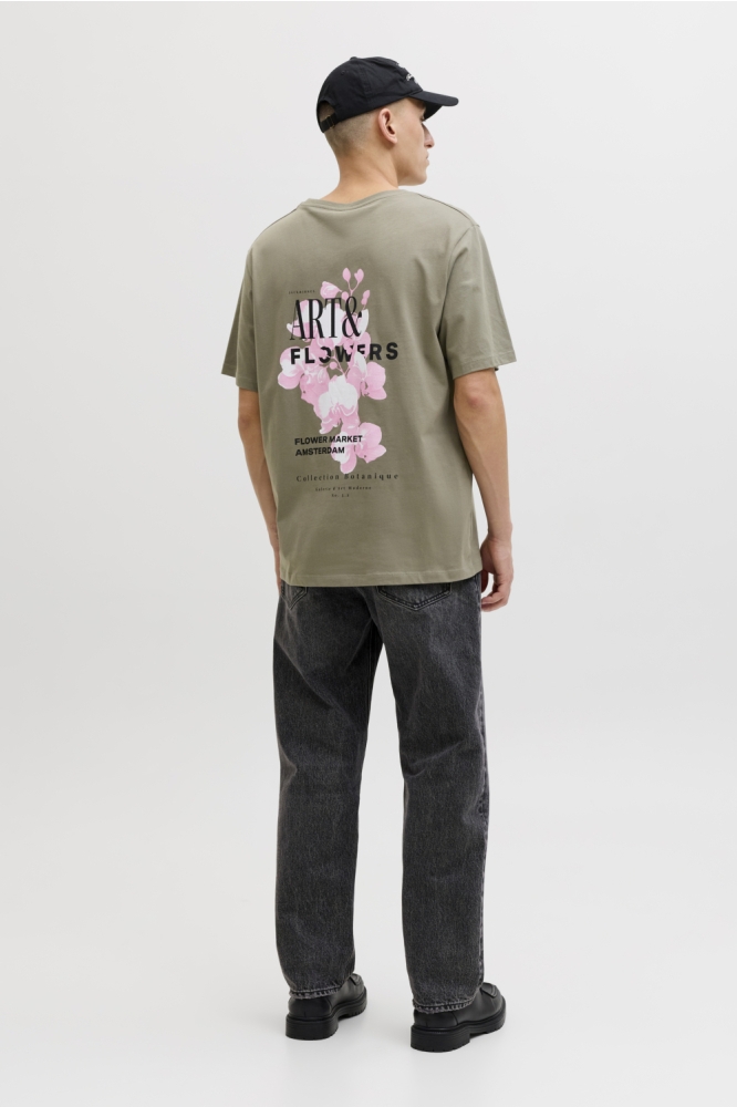 Jack & Jones groene heren t-shirt | Model
