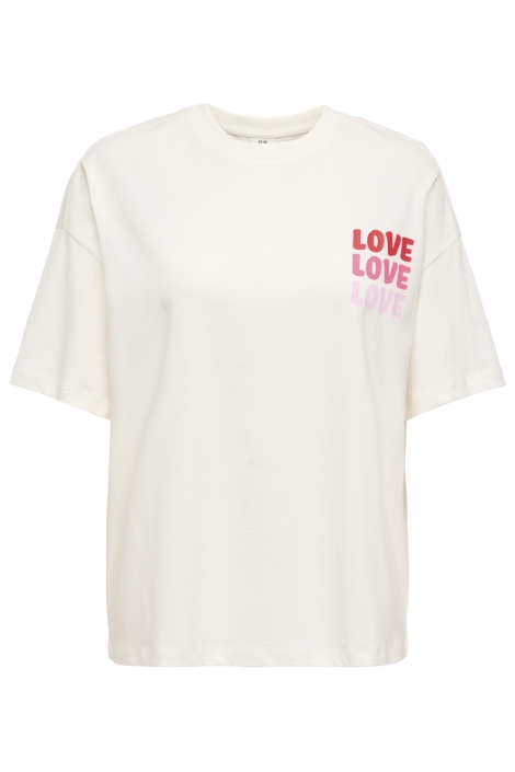 Jacqueline de Yong witte dames t-shirt | Vooraanzicht