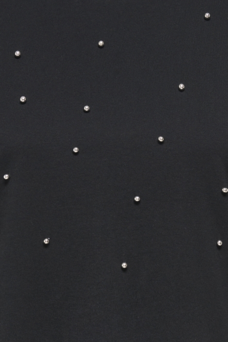 Jacqueline de Yong zwarte dames t-shirt | Close up