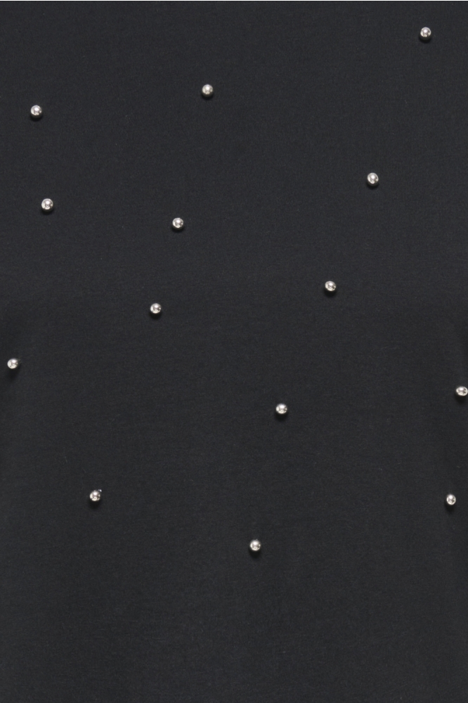 Jacqueline de Yong zwarte dames t-shirt | Close up