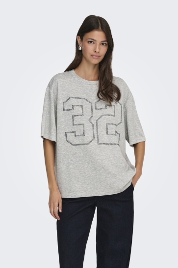 Jacqueline de Yong jdynila s/s t-shirt jrs Grijs