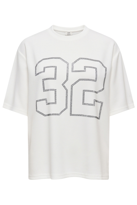 Jacqueline de Yong witte dames t-shirt | Vooraanzicht