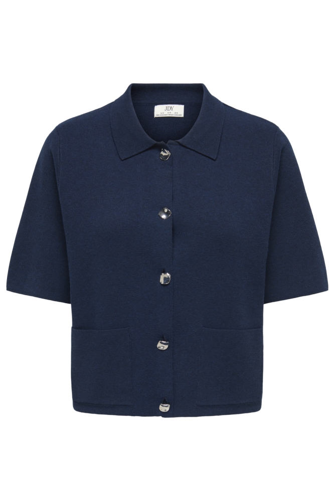 Jacqueline de Yong blauwe dames vest | Vooraanzicht