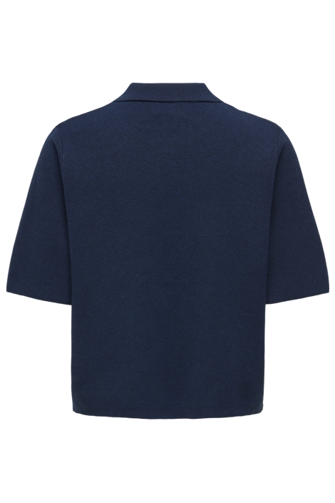 Jacqueline de Yong blauwe dames vest | Achteraanzicht