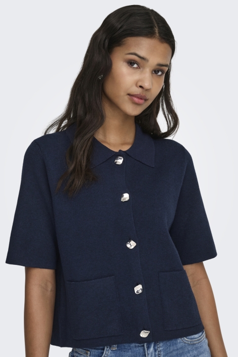 Jacqueline de Yong blauwe dames vest |