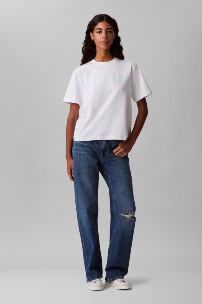 Calvin Klein witte dames t-shirt | Model