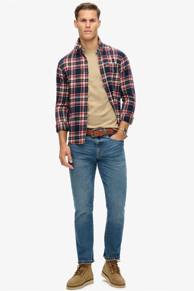 Superdry beige heren t-shirt | Model