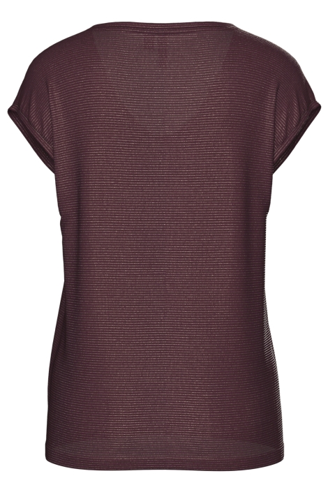 Pieces bordeaux dames t-shirt | Achteraanzicht