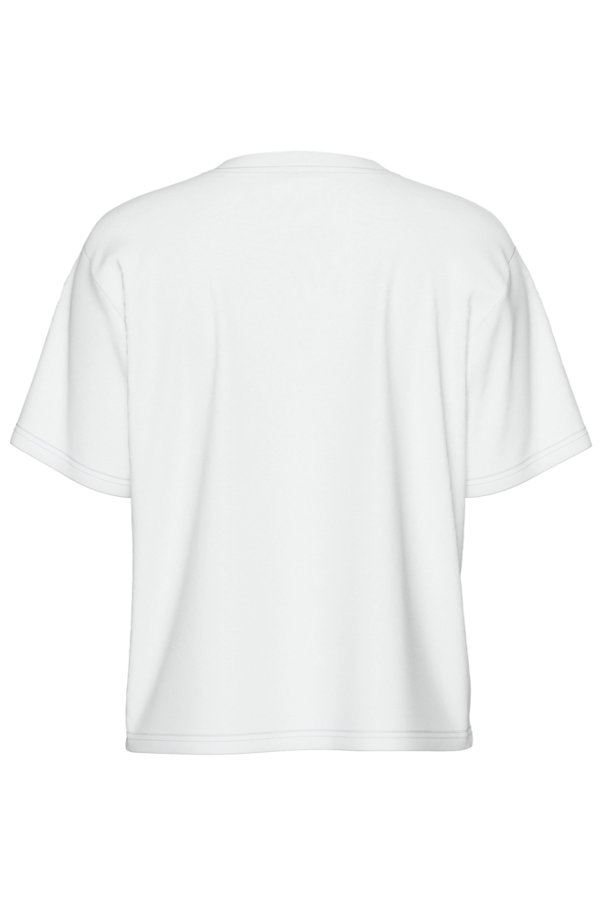 Pieces witte dames t-shirt | Achteraanzicht