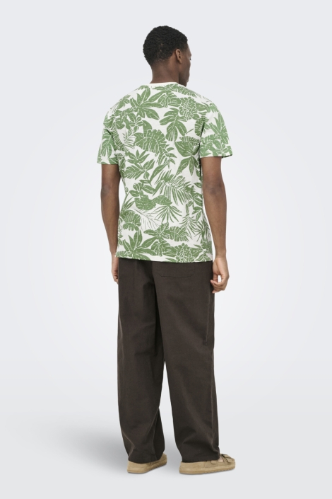 Only & Sons beige heren t-shirt | Model