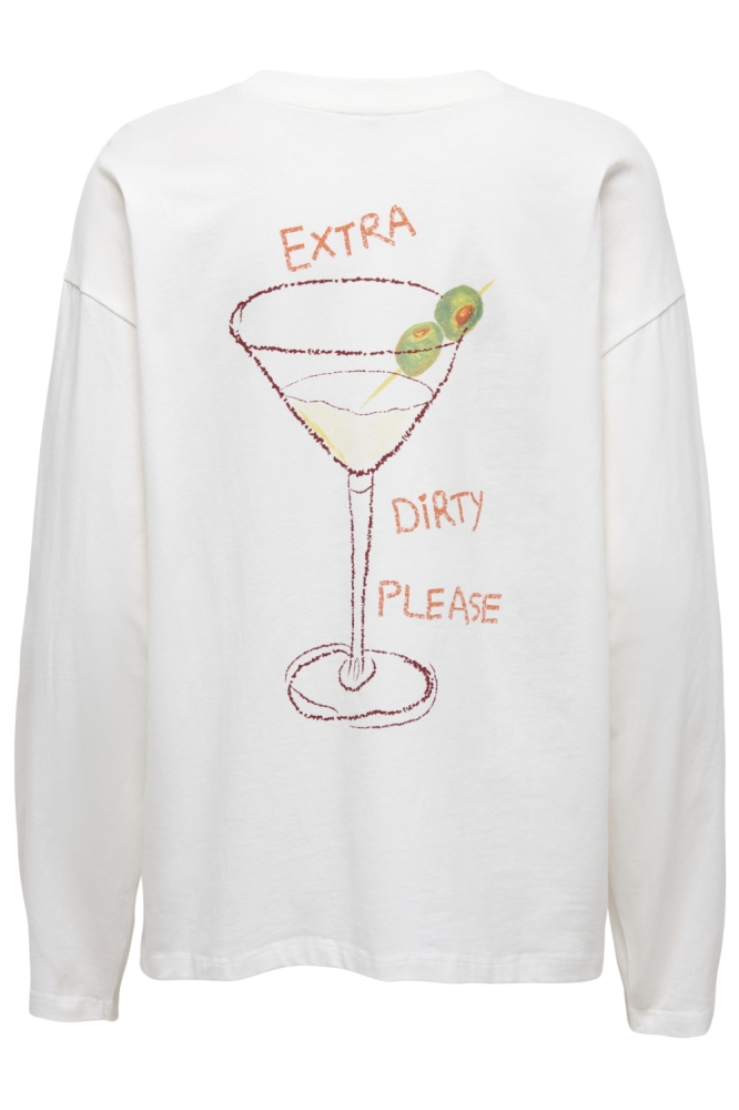 Only witte dames t-shirt | Achteraanzicht