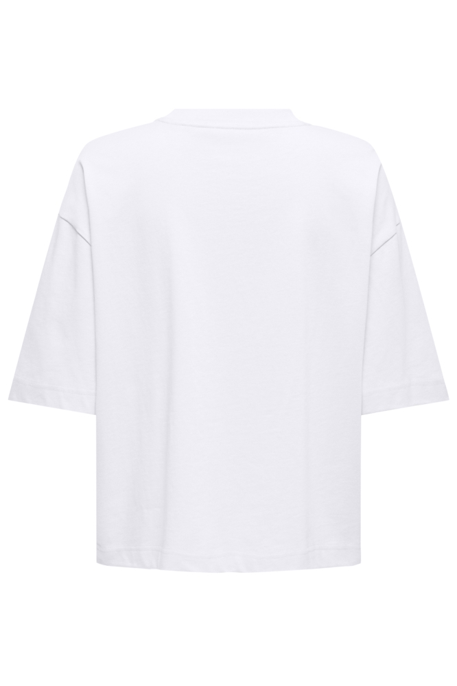 Only witte dames t-shirt | Achteraanzicht