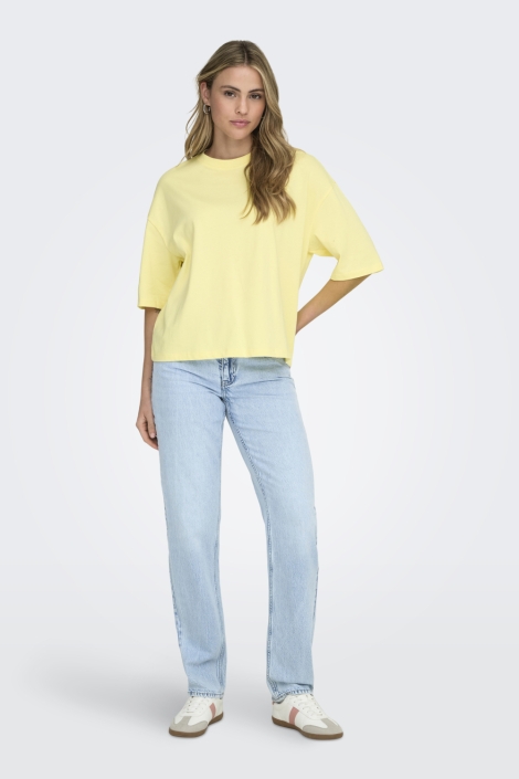 Only gele dames t-shirt | Model