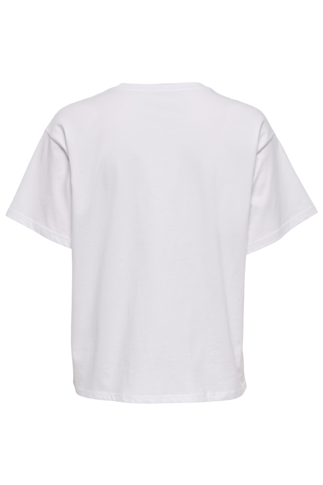 Only witte dames t-shirt | Achteraanzicht