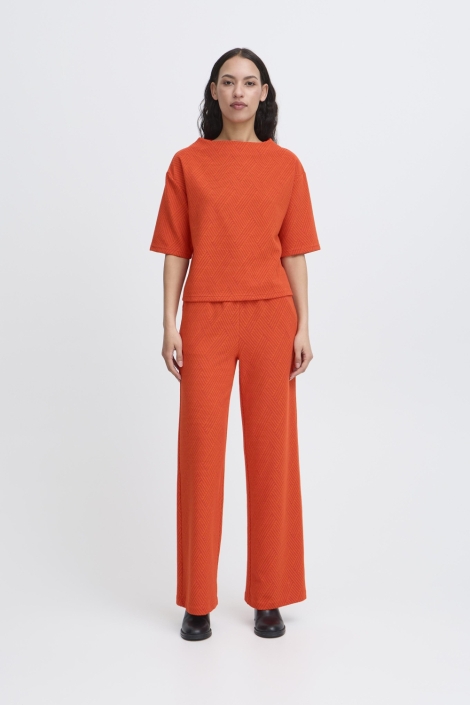 Ichi rode dames t-shirt | Model