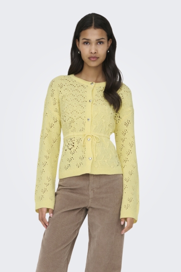 Only Vest ONLELKE LIFE LS CARDIGAN CC KNT 15363046 Sunlight/Silver Heart