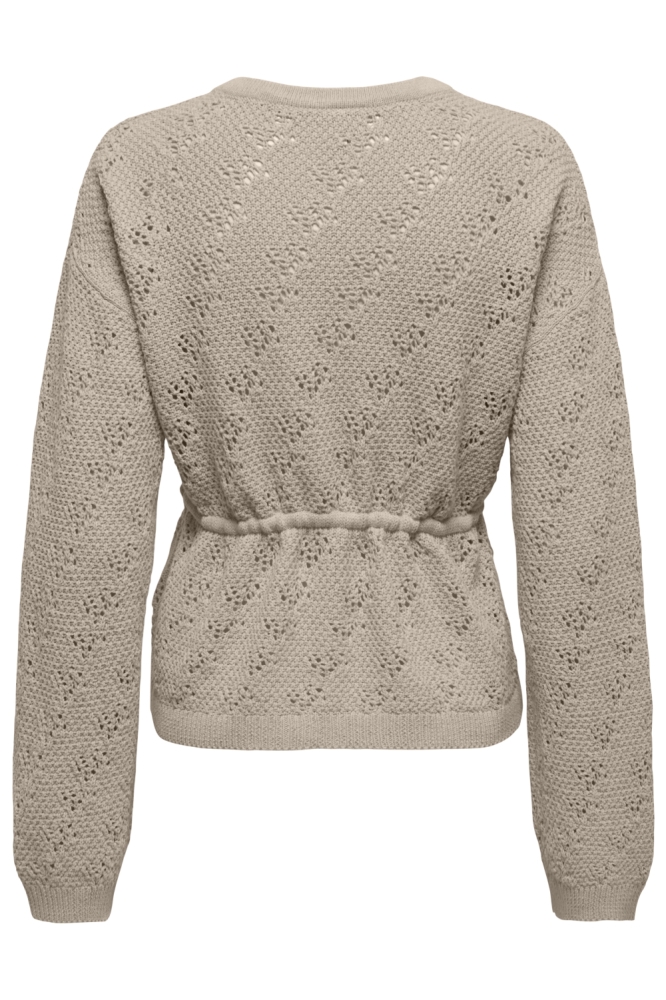 Only zand dames vest | Achteraanzicht