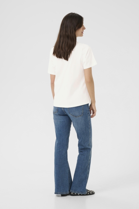 Culture witte dames t-shirt | Model