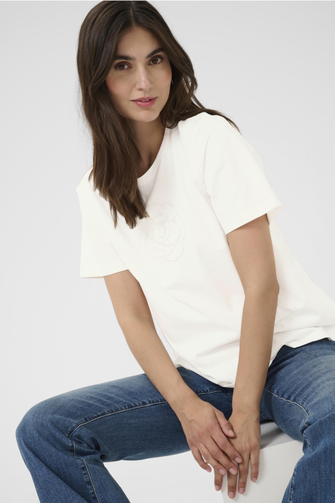 Culture witte dames t-shirt | Close up