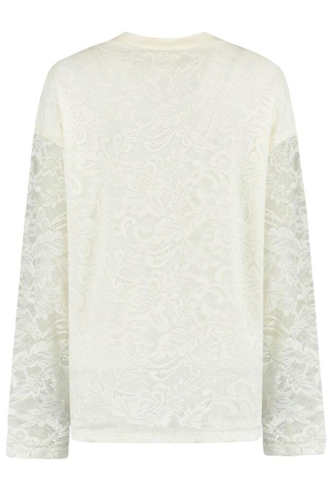 Harper & Yve witte dames t-shirt | Achteraanzicht