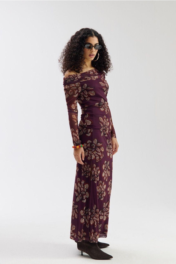 Harper & Yve paarse dames t-shirt | Model