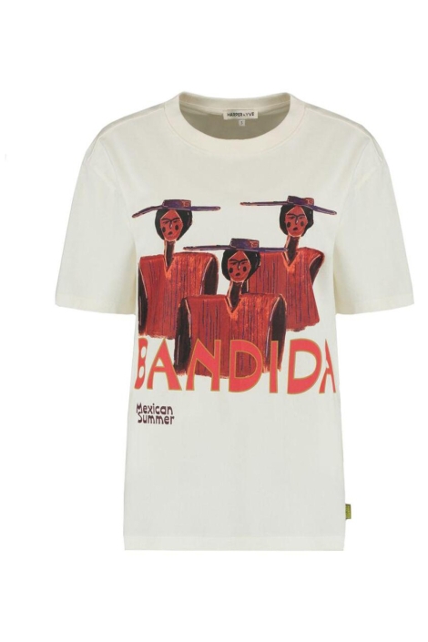 Harper & Yve witte dames t-shirt | Vooraanzicht