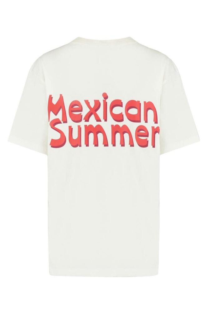 Harper & Yve ecru dames t-shirt | Achteraanzicht