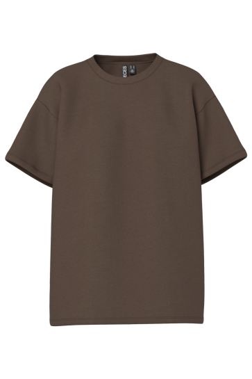 Pieces T-shirt PCSKYLAR SS OVERSIZED TEE JRS NOOS 17146654 Hot Fudge