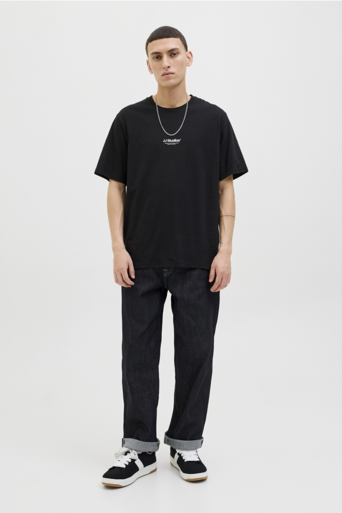 Jack & Jones zwarte heren t-shirt | Model