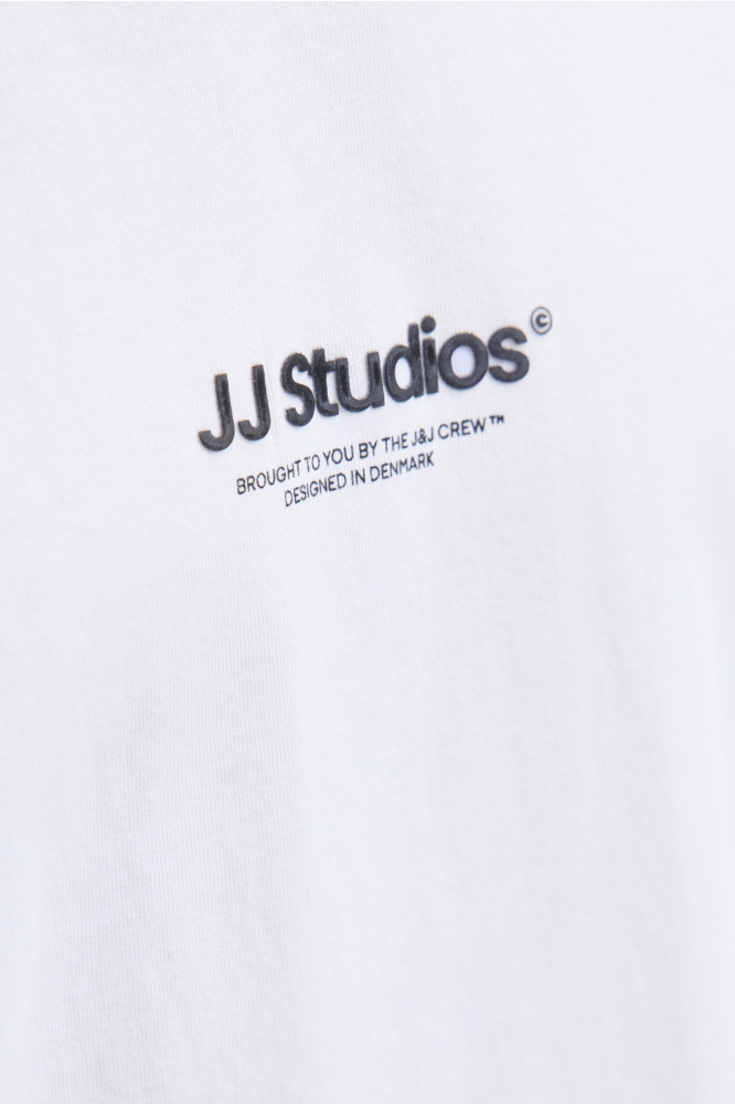 Jack & Jones witte heren t-shirt | Kleurstaal