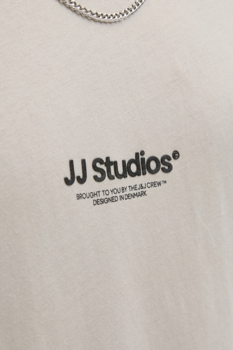 Jack & Jones beige heren t-shirt | Kleurstaal