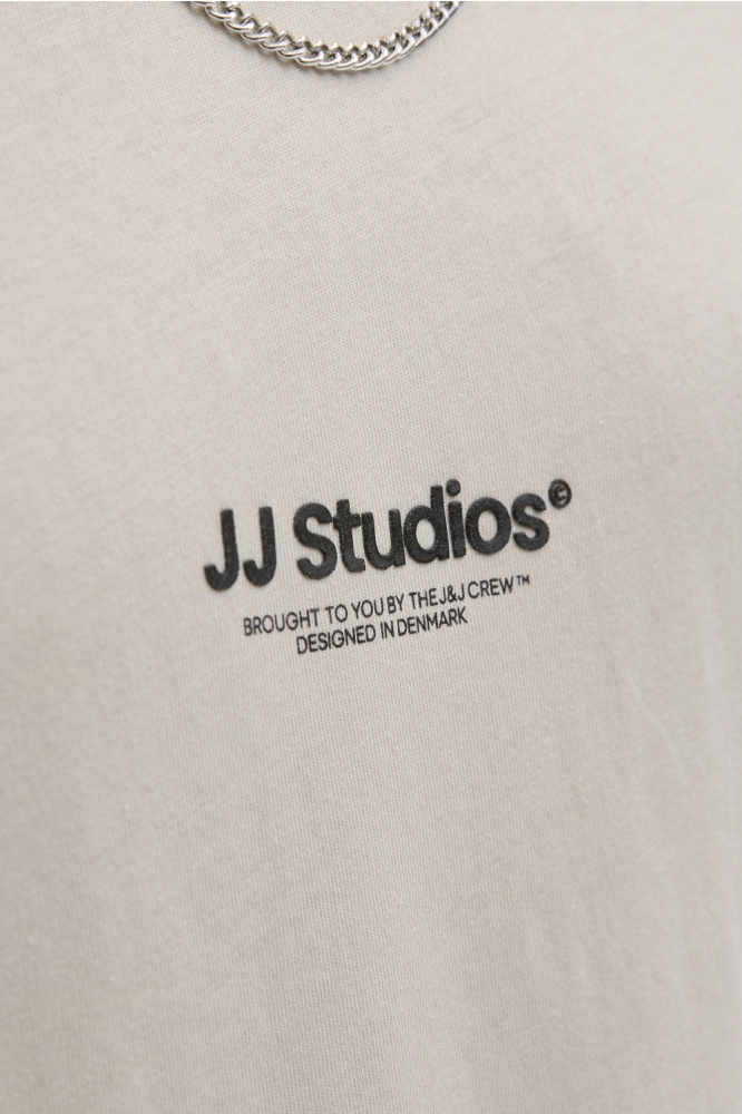 Jack & Jones beige heren t-shirt | Kleurstaal