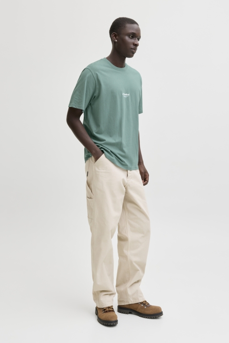 Jack & Jones groene heren t-shirt | Model