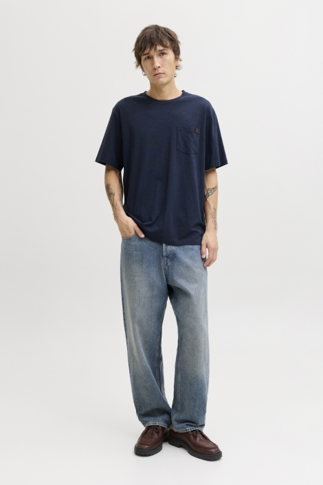 Jack & Jones blauwe heren t-shirt | Model