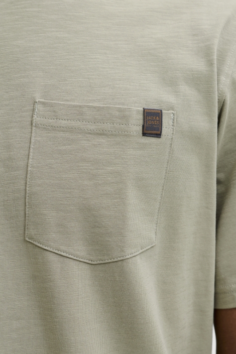 Jack & Jones groene heren t-shirt | Close up