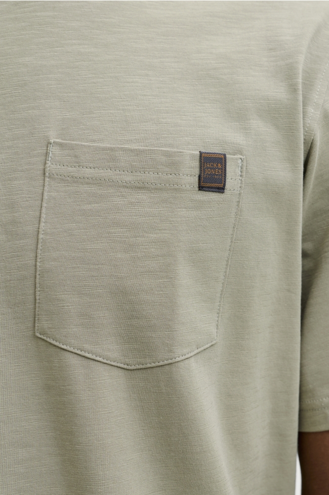 Jack & Jones groene heren t-shirt | Close up