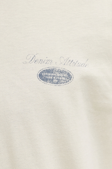 Jack & Jones beige heren t-shirt | Kleurstaal