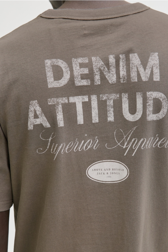 Jack & Jones bruine heren t-shirt | Kleurstaal