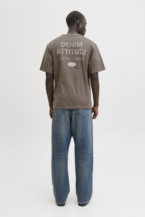 Jack & Jones bruine heren t-shirt | Model