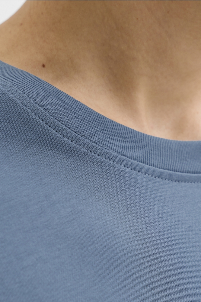 Jack & Jones blauwe heren t-shirt | Close up