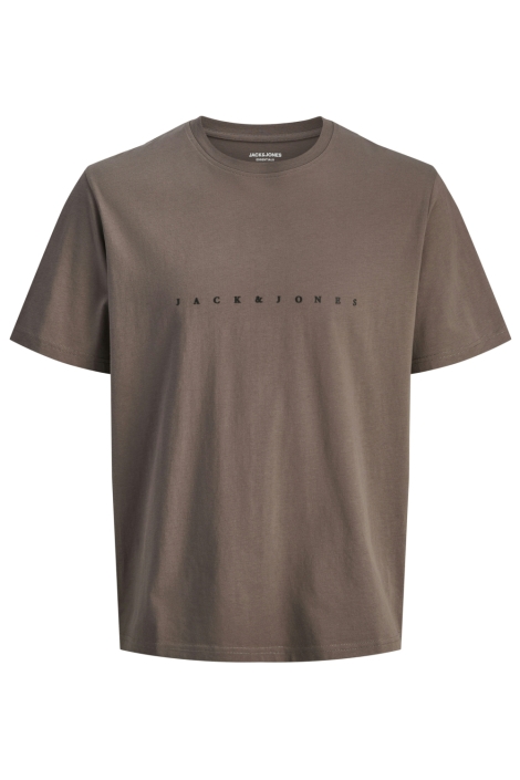 Jack & Jones bruine heren t-shirt | Vooraanzicht